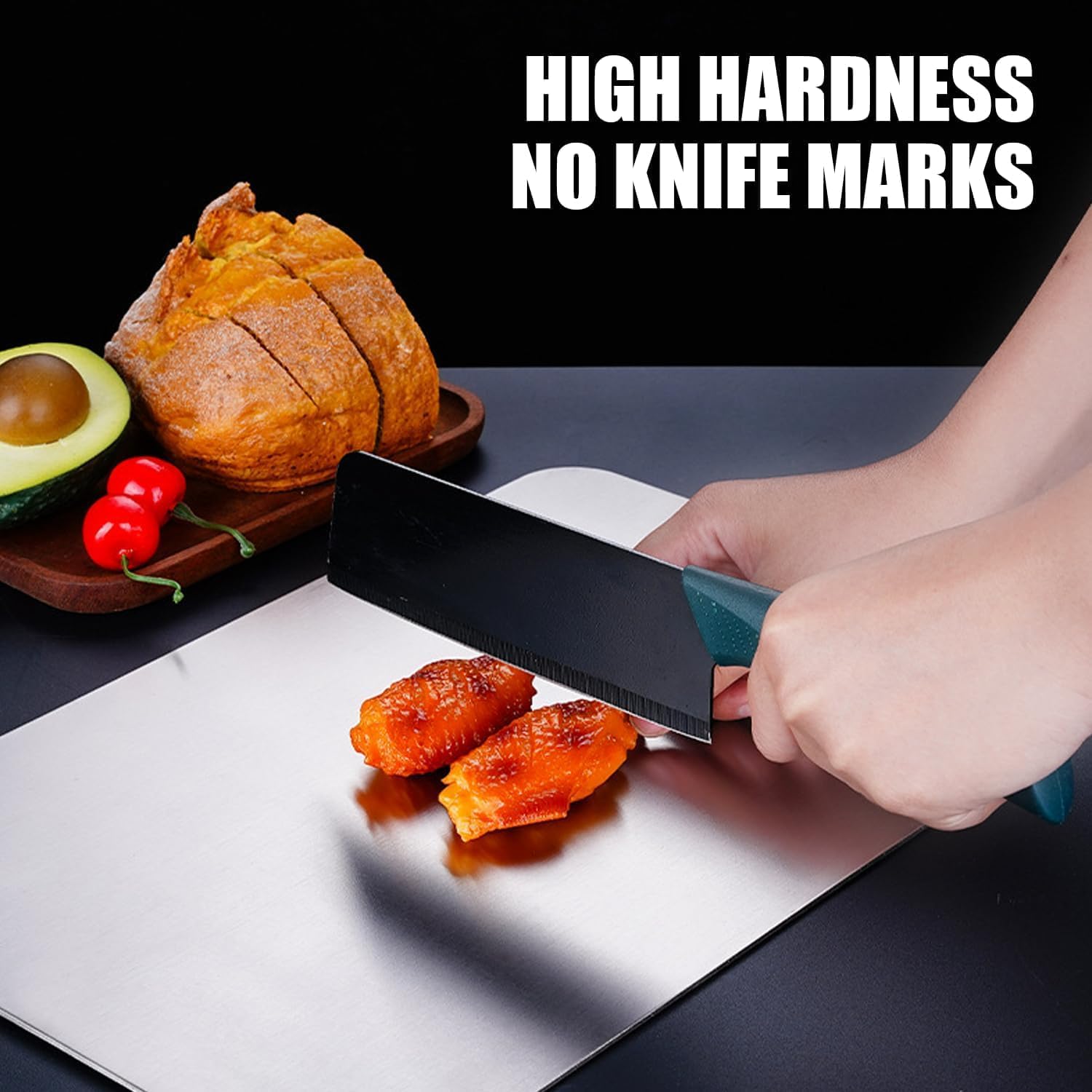 Thumbnail 6 de Titanium Cutting Board (100% Pure Titanium) — Double-Sided, Dishwasher Safe, Hygiene-Focused