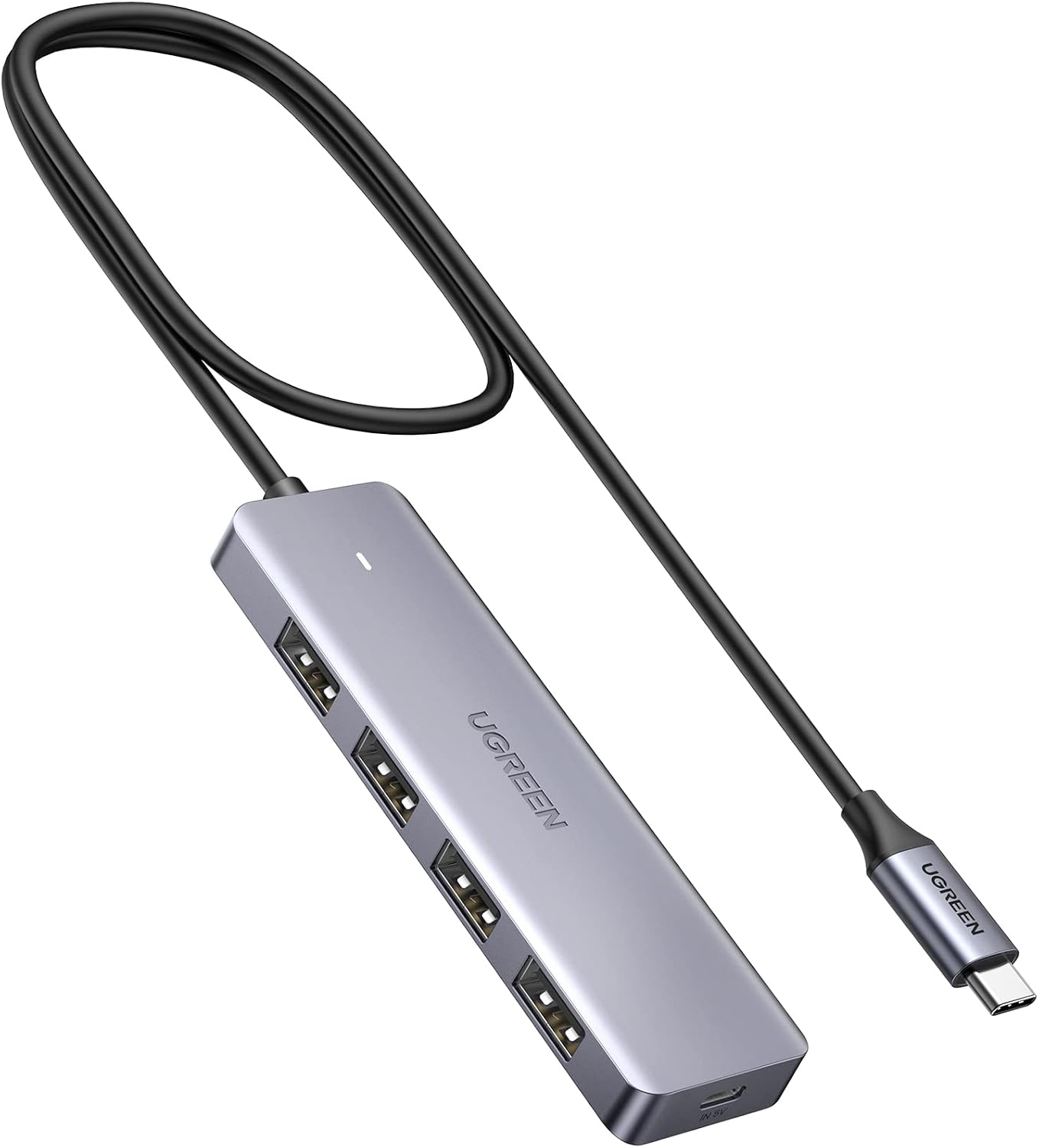 Detalle de UGREEN USB C Hub 4‑Port 5Gbps 60cm