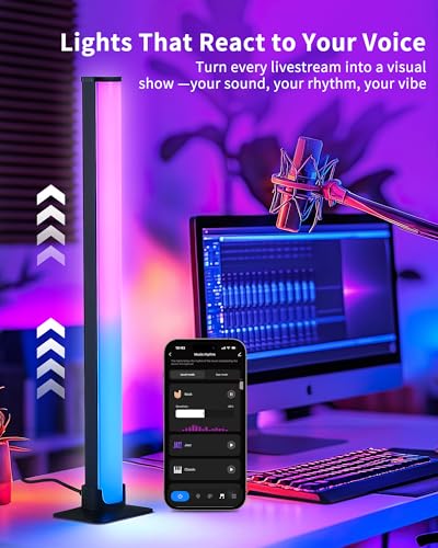 Detalle de LuminexDesigns Barra de Luz LED RGB 40 cm VYBE Desk