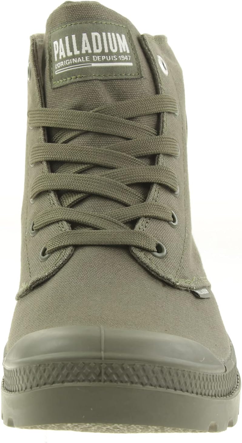 Detalle de Palladium Pampa Hi Mono 73322K76 – Bottes vert olive à lacets