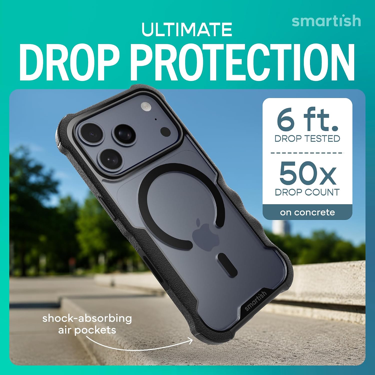 Detalle 2 de Smartish iPhone 17 Pro Gripzilla MagSafe Case