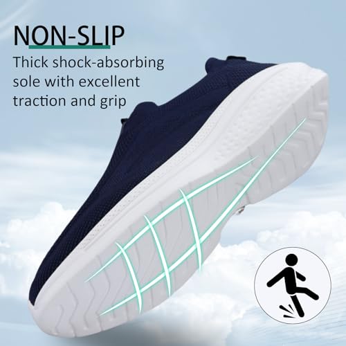 Detalle de Giniros Scarpe Uomo Slip-On per Corsa, Camminata e Fitness