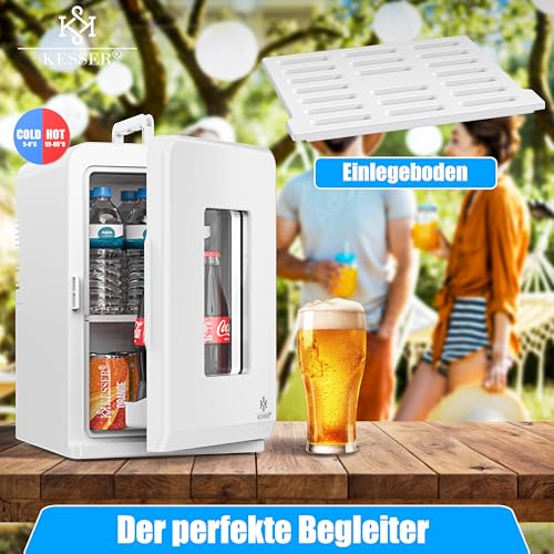Thumbnail 7 de KESSER Mini réfrigérateur 2 en 1 — Glacière portable de 15 litres avec fonction chauffage, AC/DC 220-240 V / 12 V et prise allume-cigares