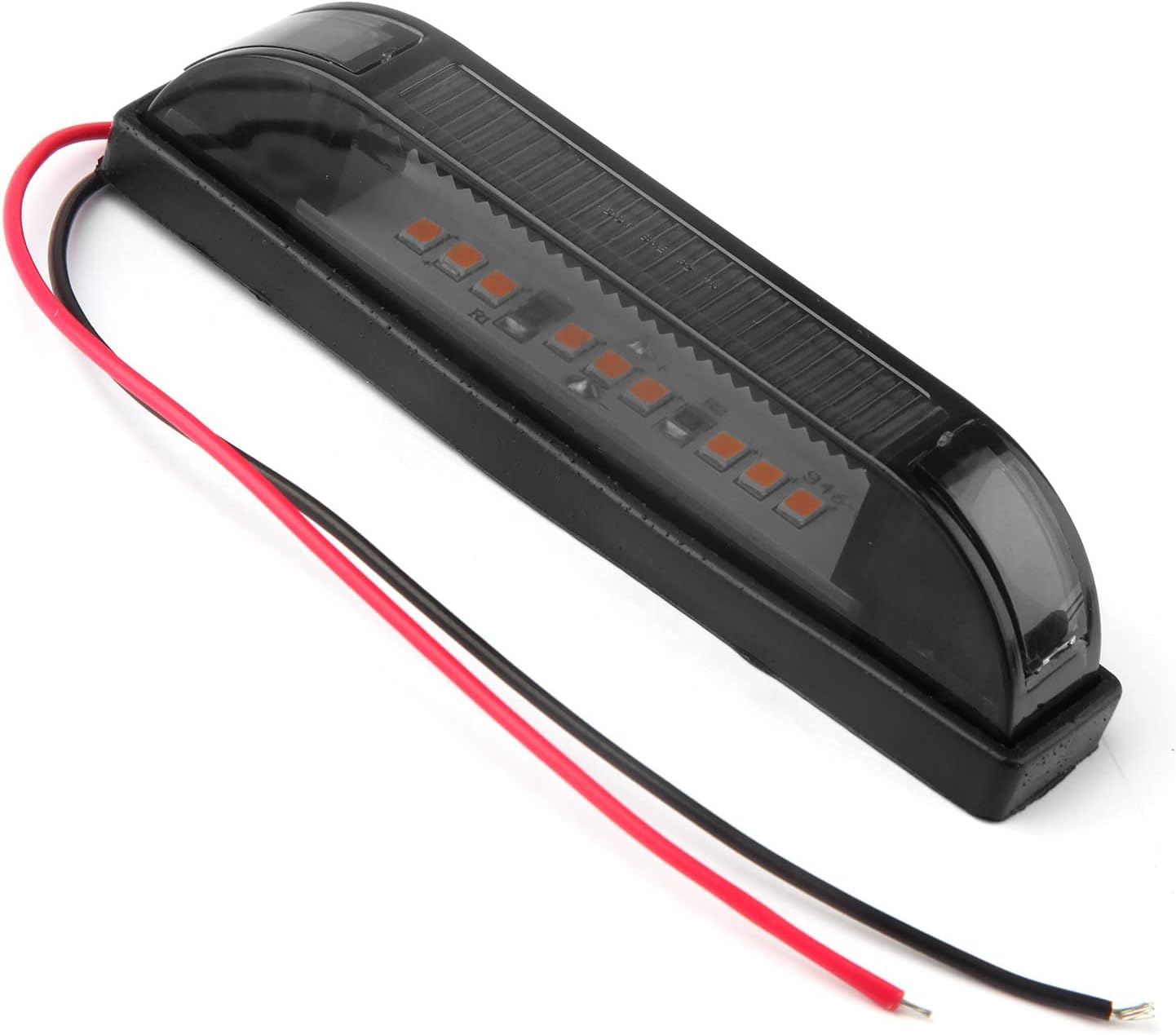 Detalle de Partswcgg スモークアンバーLEDグリルマーカーライト 4個セット・4インチ・12V