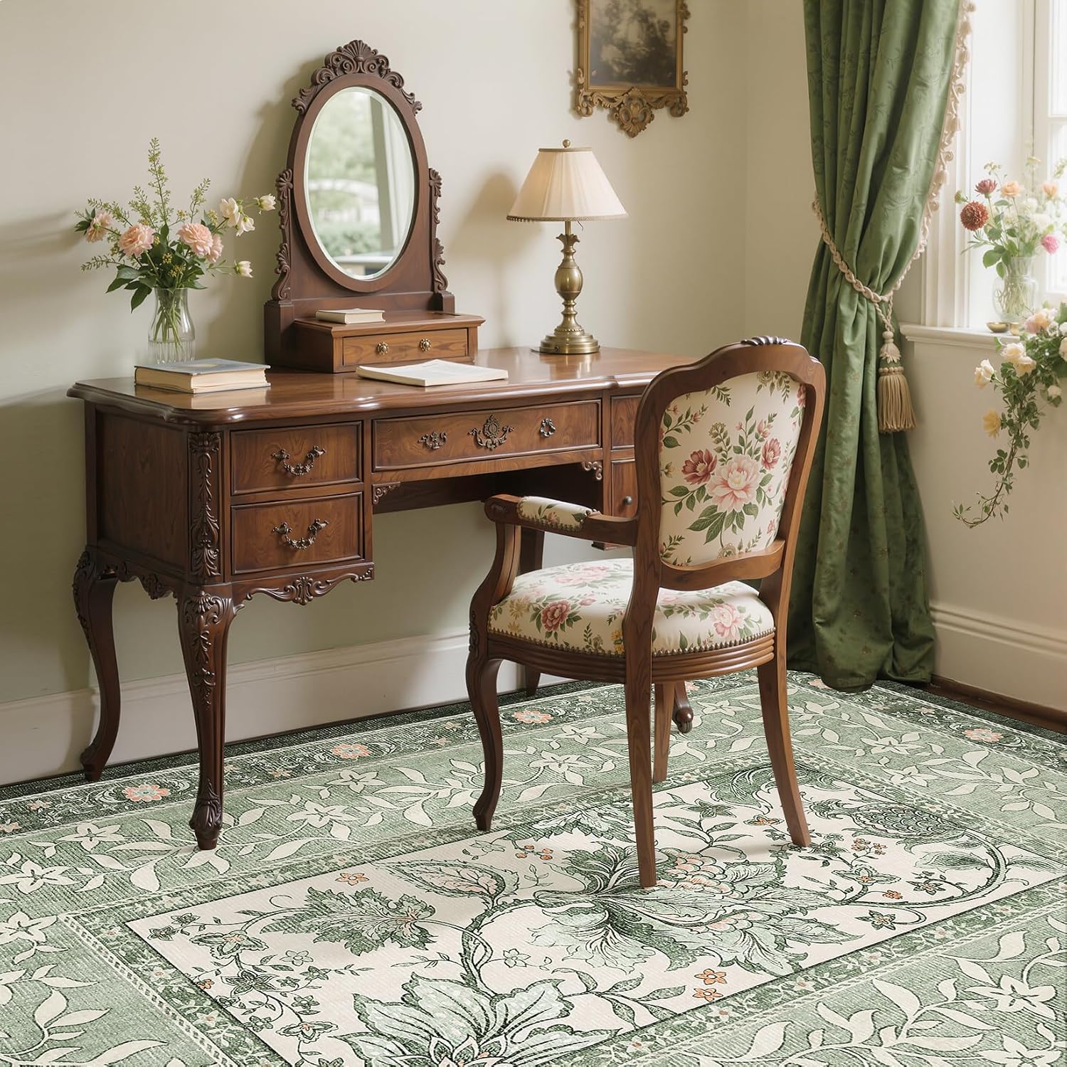 Detalle 2 de GarveeHome Provence 5x7 botanical rug