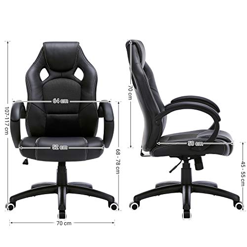Thumbnail 2 de SONGMICS OBG56B Silla de oficina ergonómica, regulable