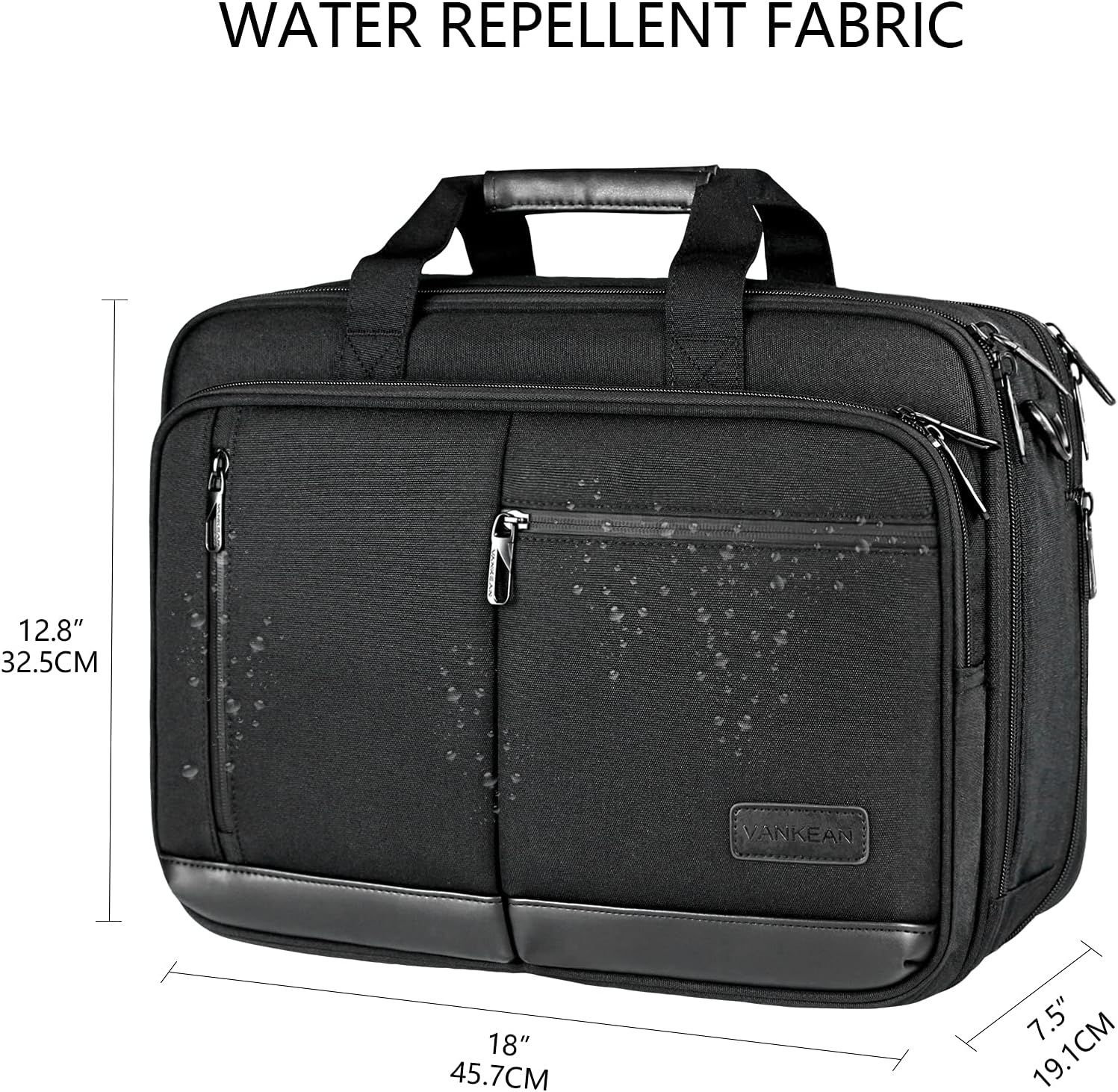 Thumbnail 2 de VANKEAN expandable laptop briefcase up to 17.3-inch for work, travel and school