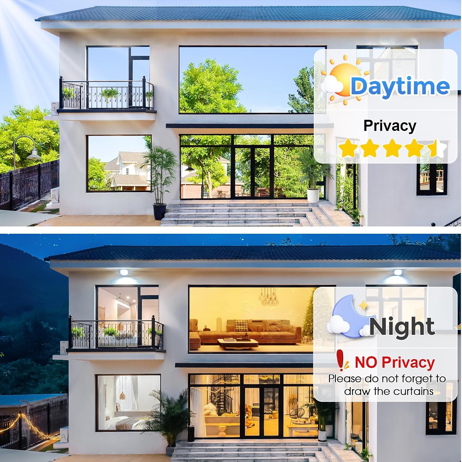 Detalle 1 de Coavas Silver Reflective Privacy Window Film, 29.5" x 78.7", with 3 Tools