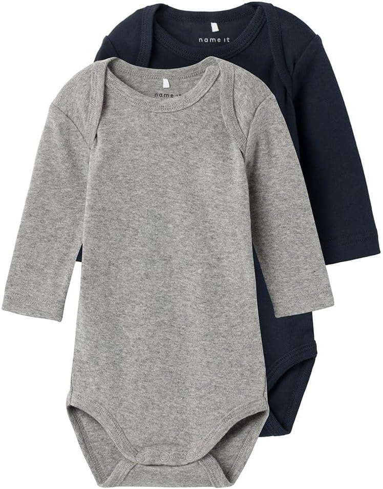 NAME IT Unisex Nbnbody 2p LS Dark Sapphire Noos Body — pack 2