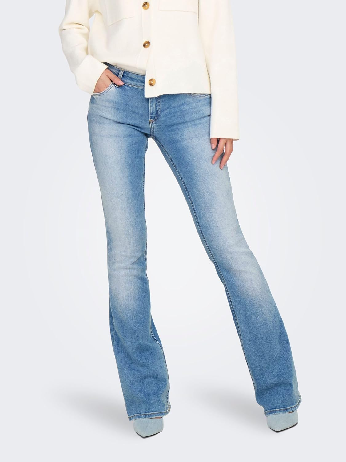 Thumbnail 1 de ONLY Female Flared-Jeans ONLBLUSH mit niedrigem Bund – Flared Fit für einen lässigen Look