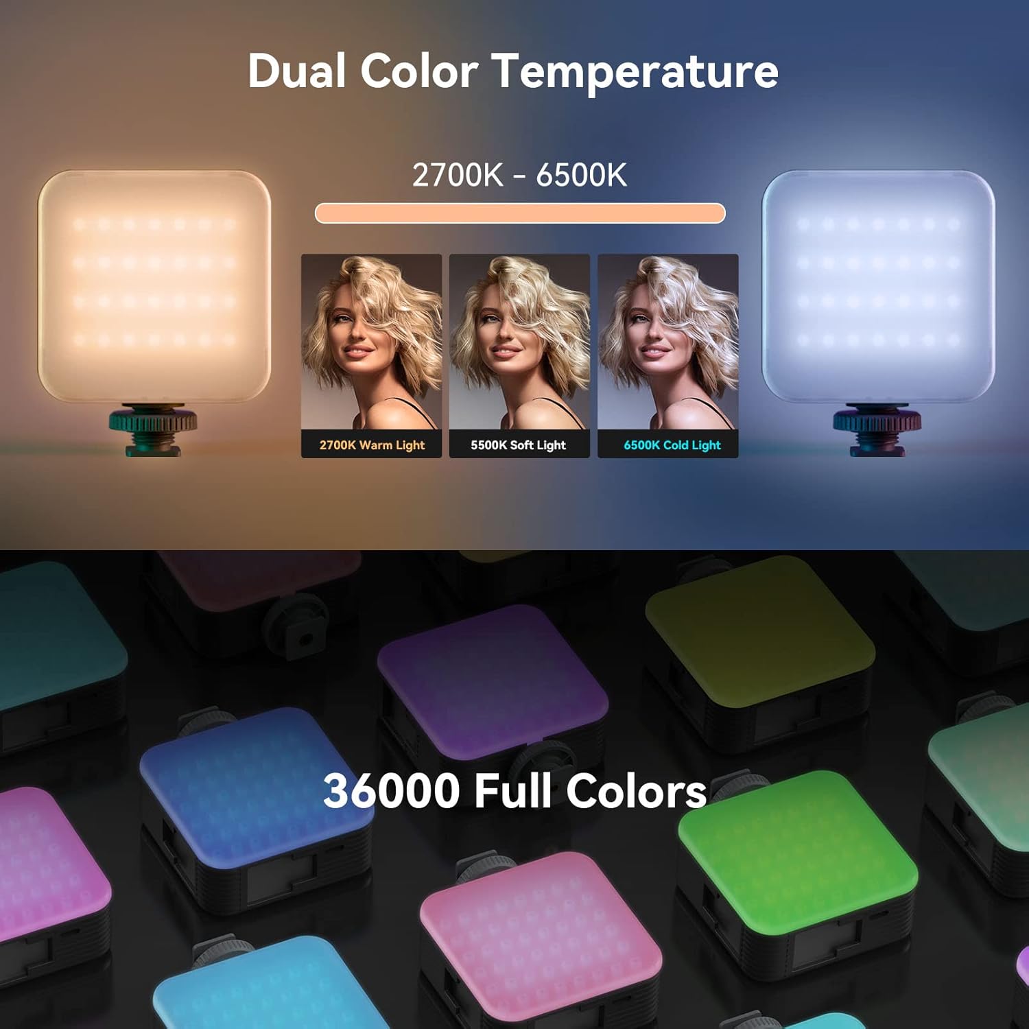 Thumbnail 5 de SMALLRIG P108 RGB-Videoleuchte 2500 mAh