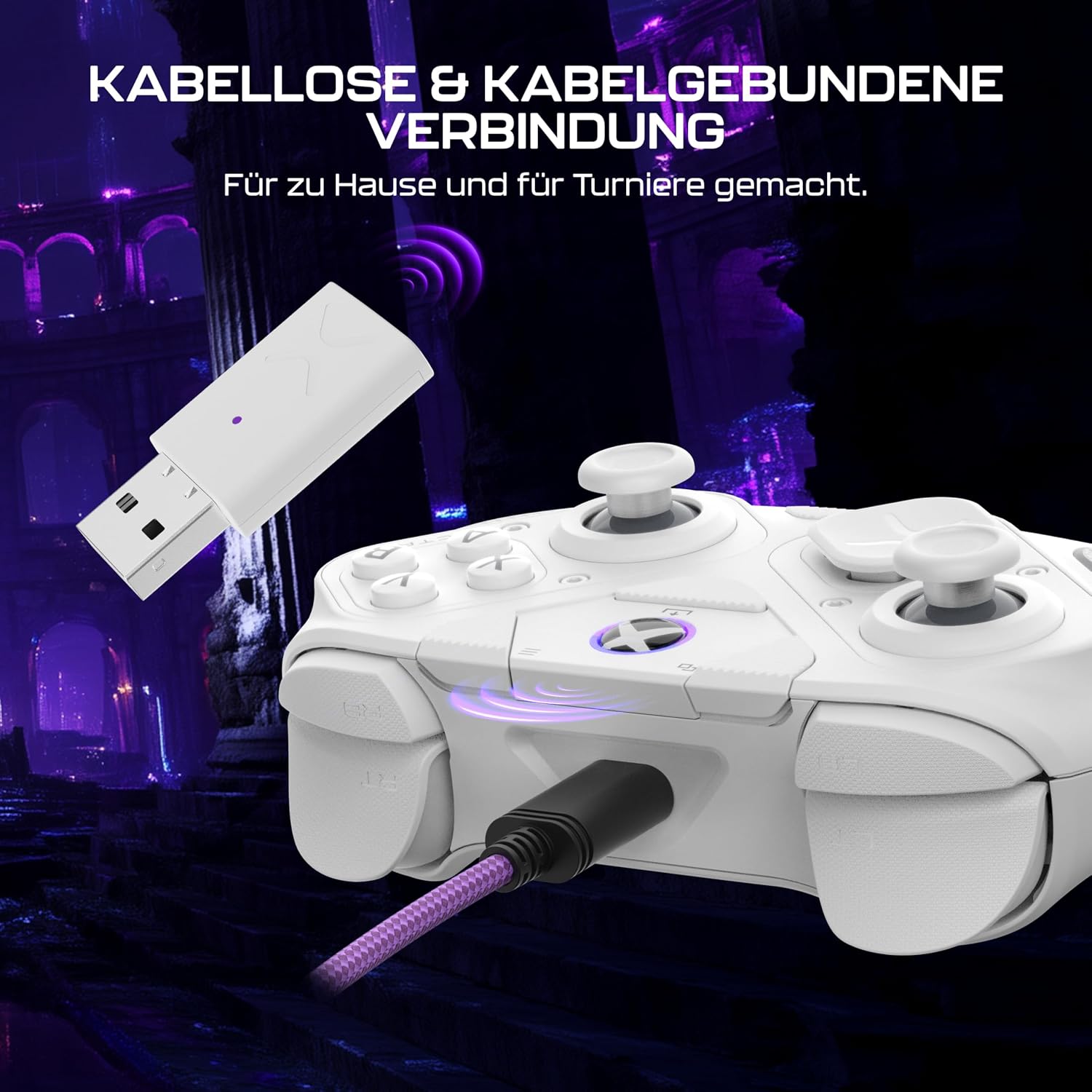 Thumbnail 6 de Turtle Beach Victrix Pro BFG Reloaded Wireless Modular Xbox Controller Weiß – Offiziell lizenziert