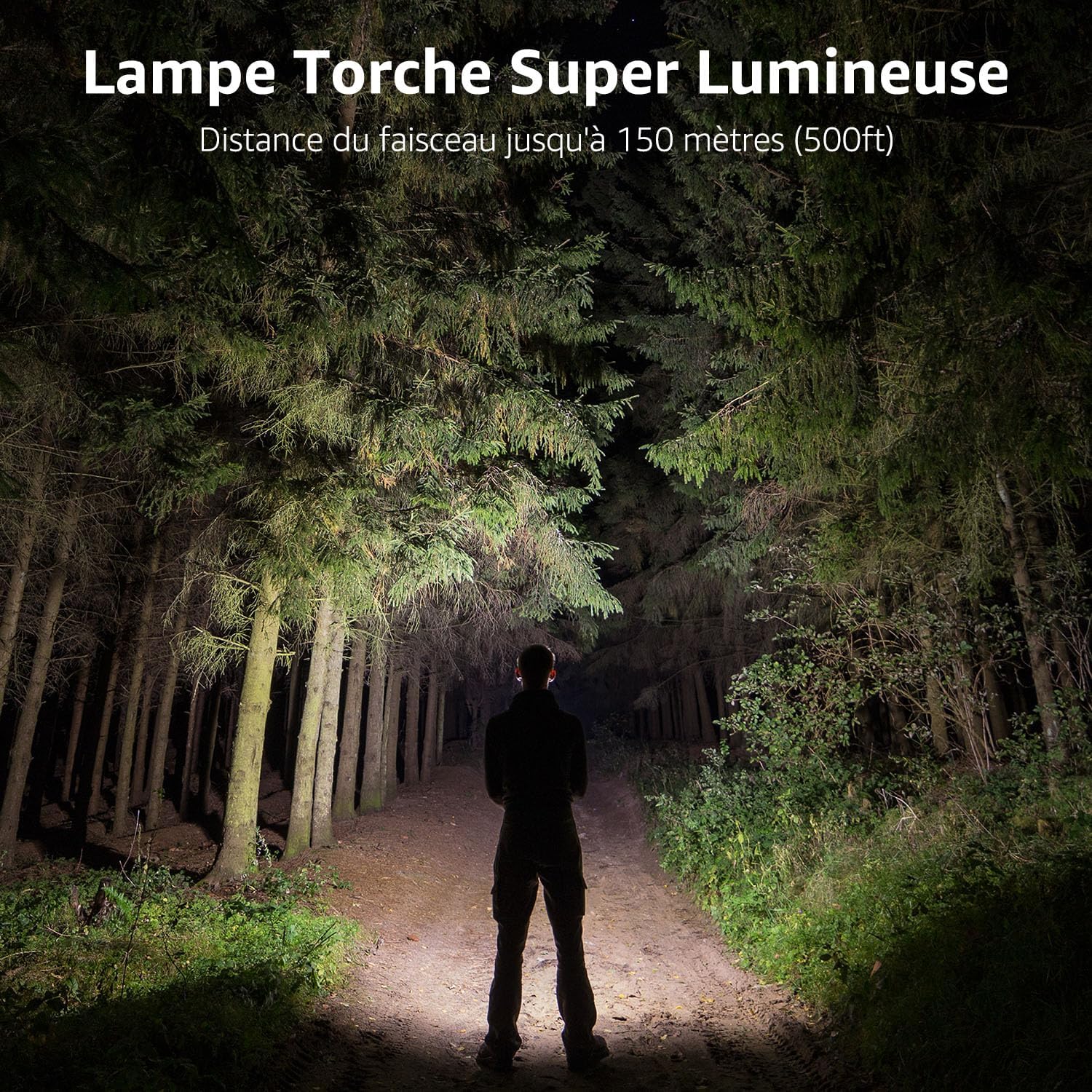 Detalle 2 de Lepro L8000 lampe torche 150 m 🔦