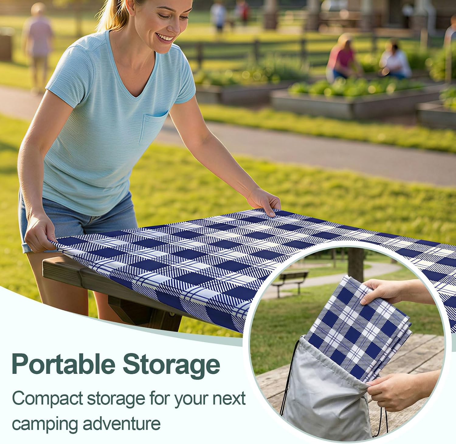 Thumbnail 5 de Picnic Table Cover Set for 6-Foot Tables