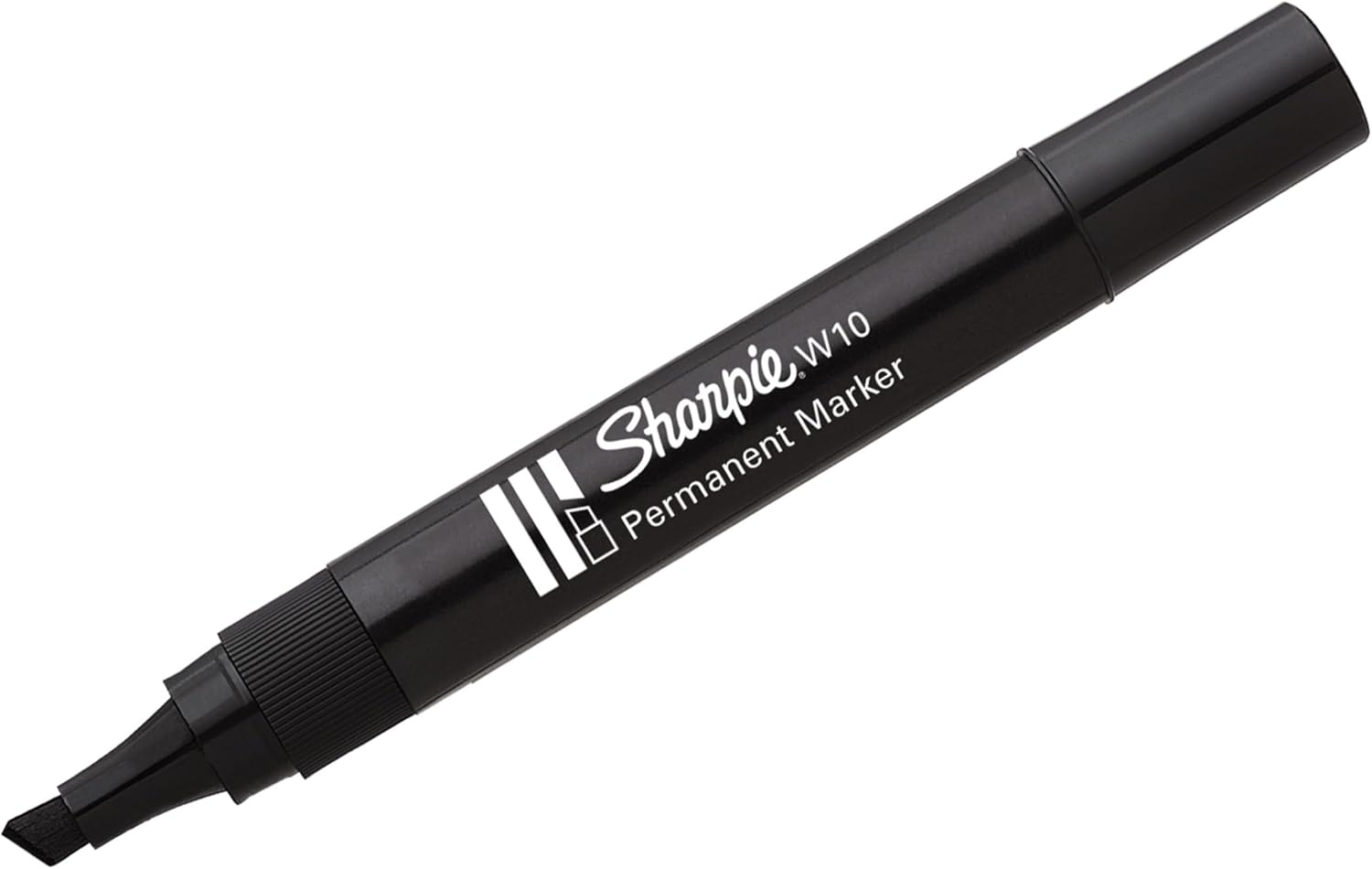 Thumbnail 3 de Sharpie W10 Permanent Markers, Chisel Tip, Black Ink, Pack of 12