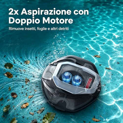 Thumbnail 1 de Pooleco P10: Robot piscina wireless a doppio motore per piscine fino a 80 m²