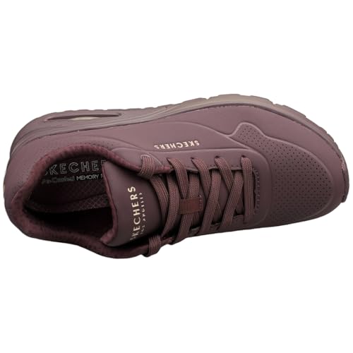 Thumbnail 7 de Skechers Damen Uno Stand On Air Trainers – Burgundy Duraleather / Mesh, Größe 38 EU