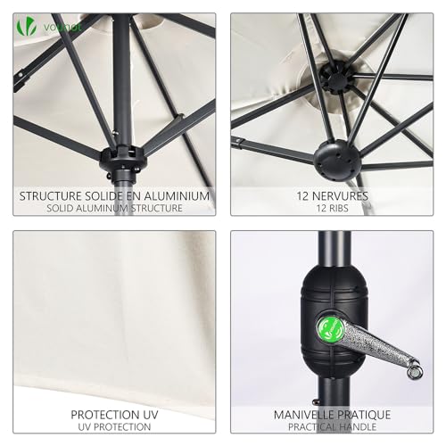 Thumbnail 3 de VOUNOT Sombrilla Parasol Rectangular 300×150 cm 🏖️