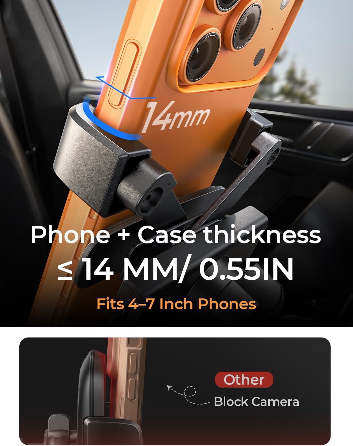 Thumbnail 3 de AINOPE 2025 Gravity Car Phone Holder 4–7"