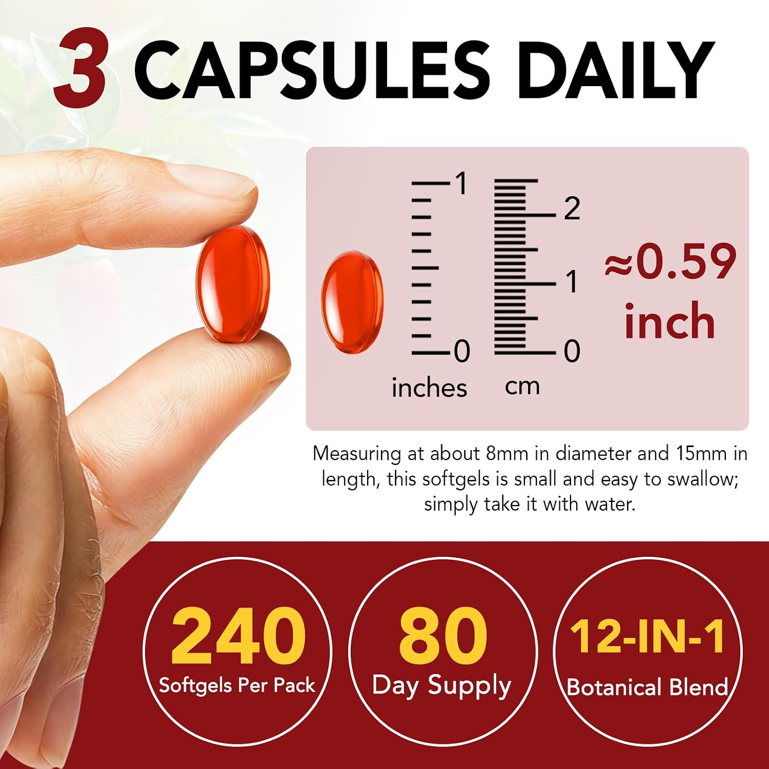 Detalle de Cayenne Pepper Softgel Supplement, 240 Capsules