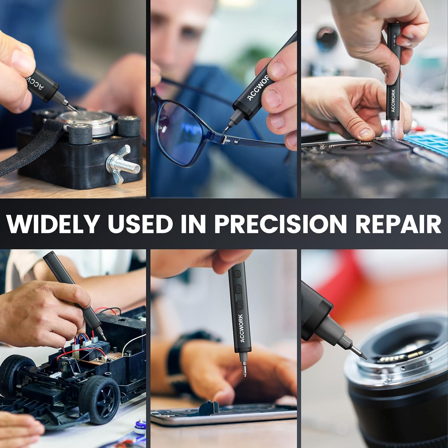 Thumbnail 6 de Mini Electric Screwdriver 78-in-1 Precision Set with Magnetic Bits, 5 Torque Settings & LED Lights