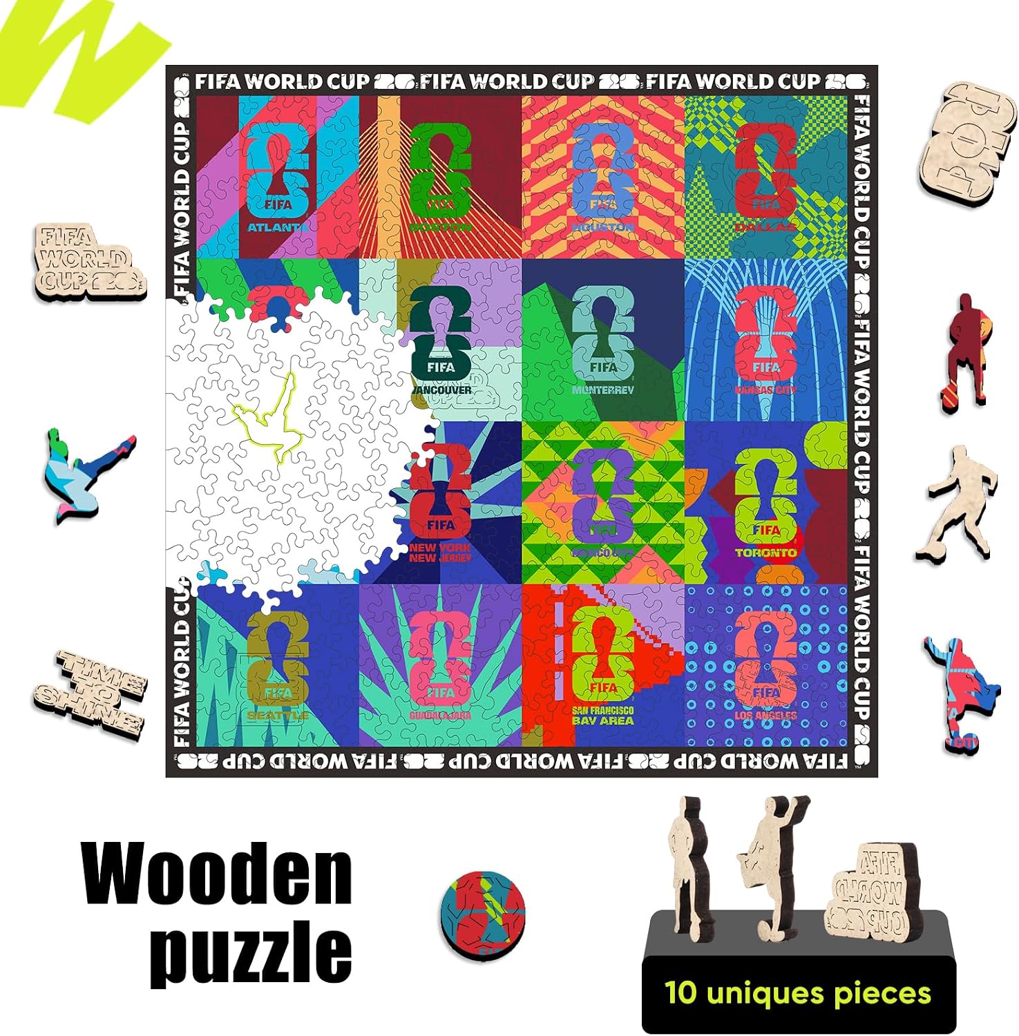Detalle de FIFA Wooden Jigsaw Puzzle 300 Pieces