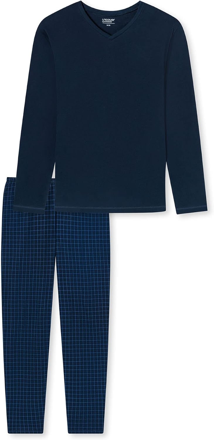 Detalle de Uncover by Schiesser Herren Schlafanzug lang