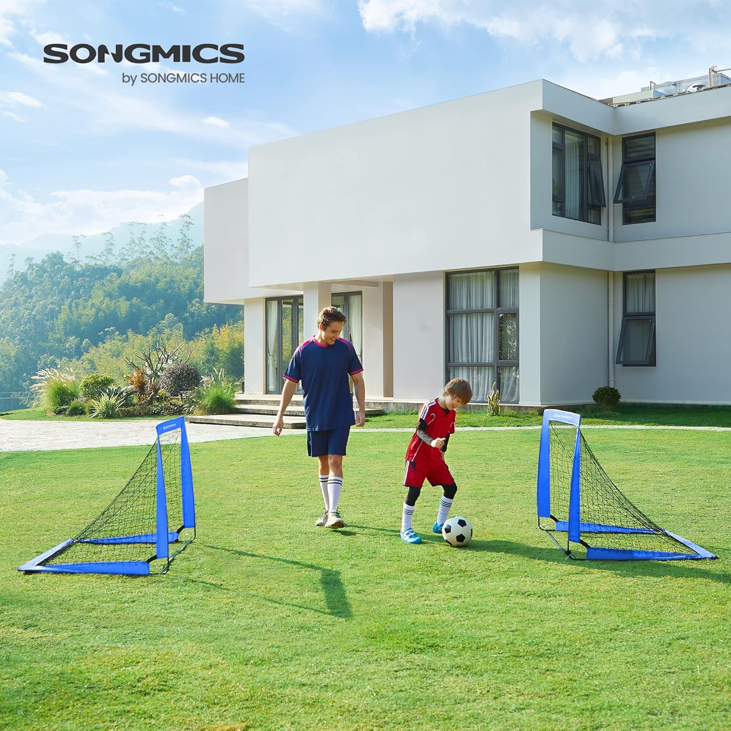 Thumbnail 1 de Cages de football pliables SONGMICS – lot de 2 pour enfants, montage rapide