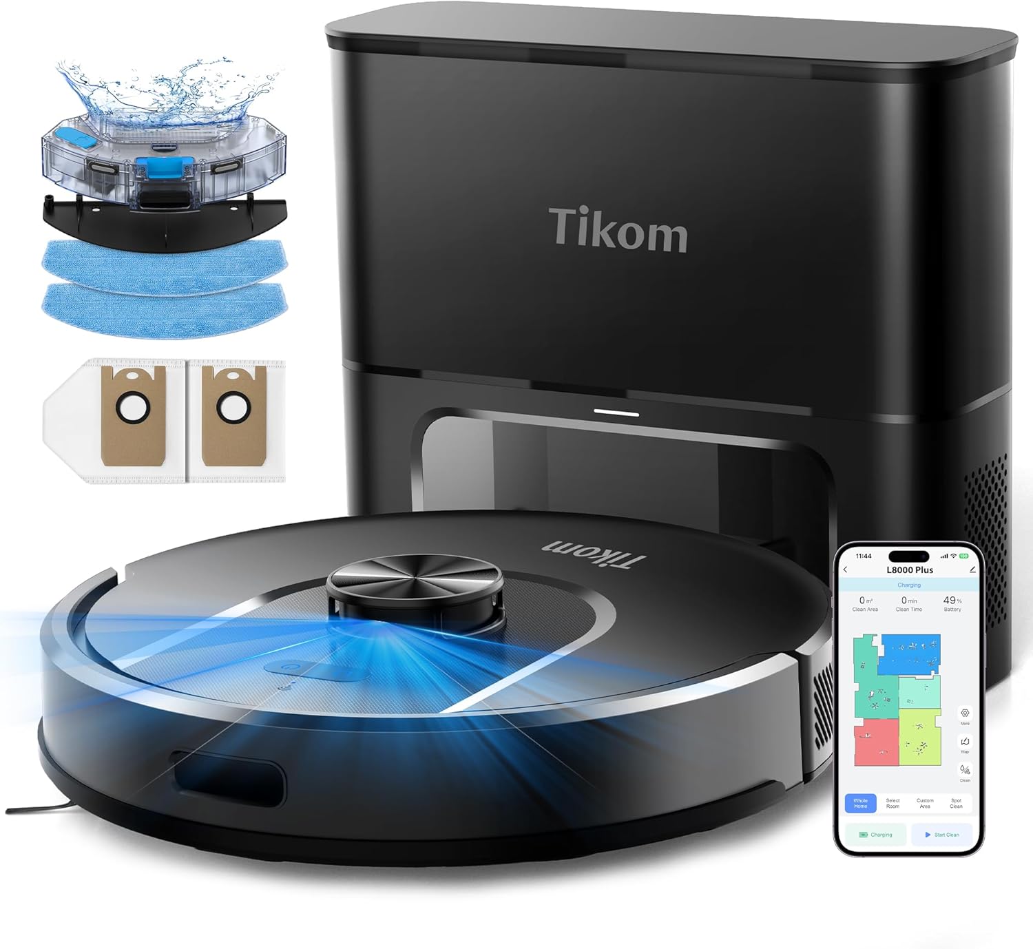 Tikom L8000 Plus Robot Vacuum 6000Pa 🤖