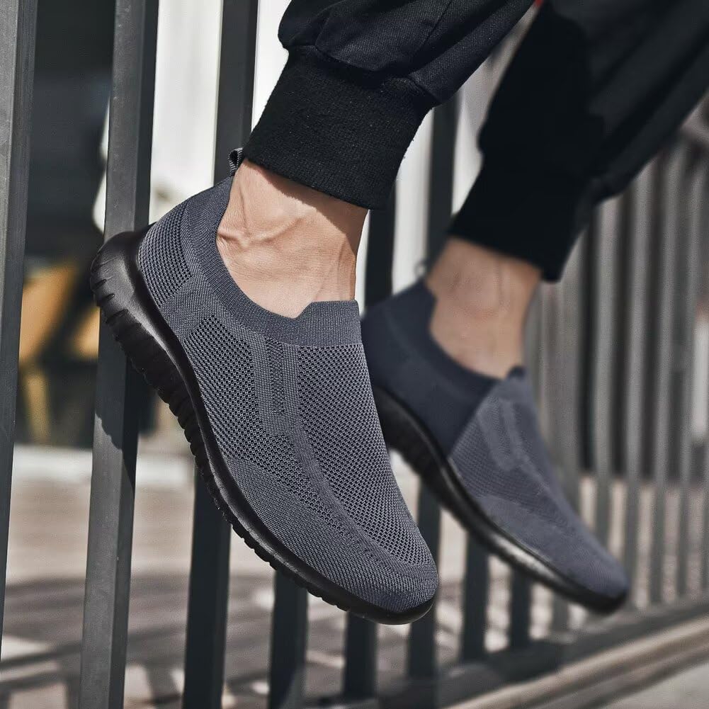 Thumbnail 3 de TIOSEBON Mens Slip-On Trainers: Lightweight Casual Tennis Sneakers
