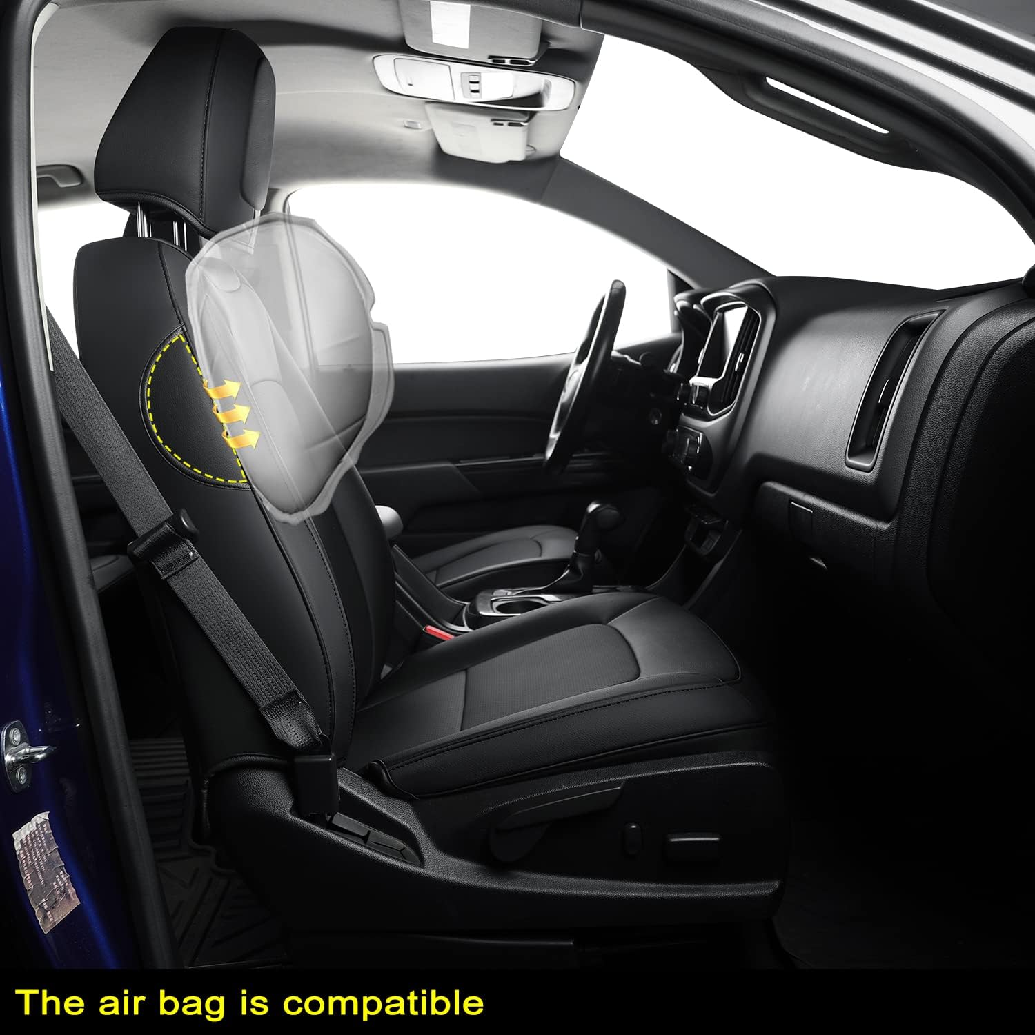Detalle de Covertopia Front Seat Covers Faux Leather