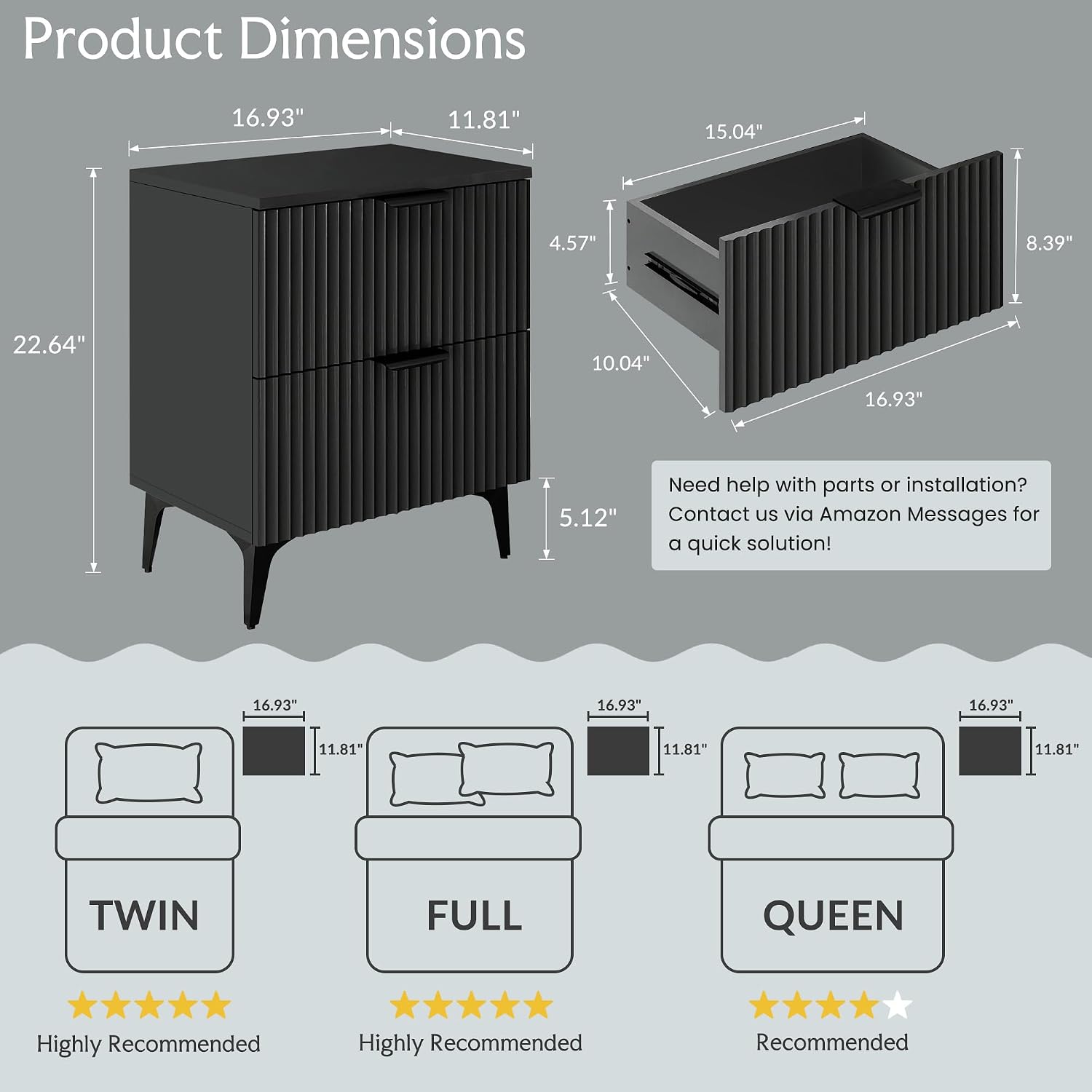 Detalle 2 de GRAINLLE MDF Nightstands