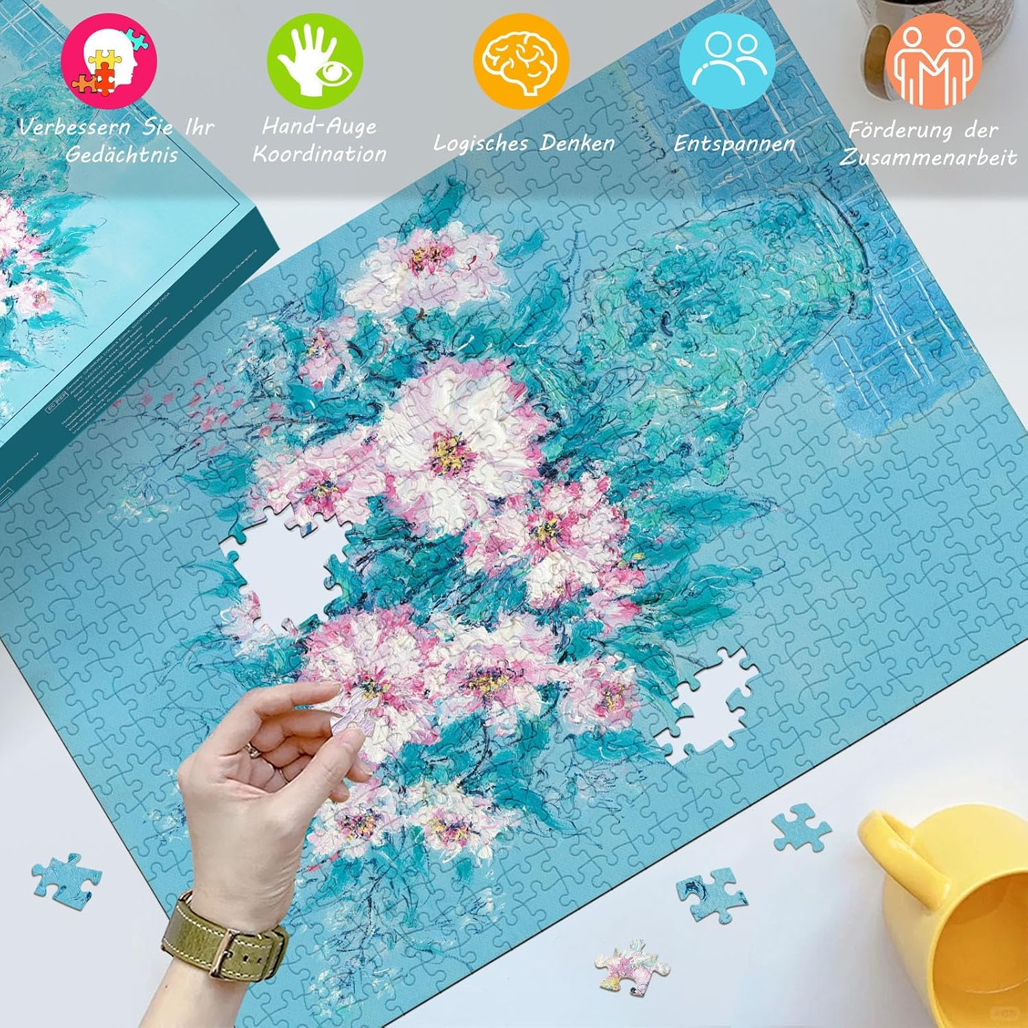 Detalle 2 de HUADADA Puzzle 500 Teile 49 Ă— 35 cm đź§©