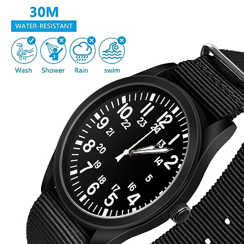 Detalle 2 de Vicloon Montre Homme Étanche Analogique