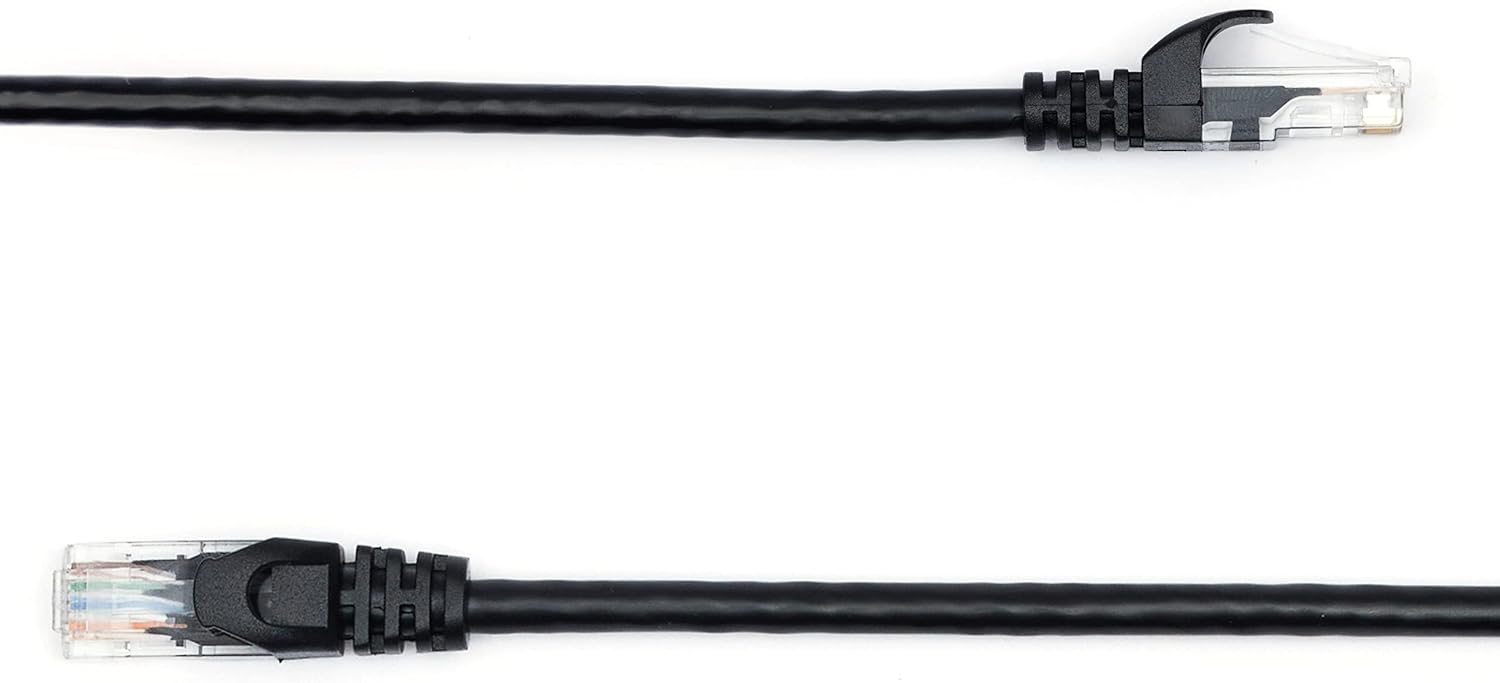 Detalle 2 de Amazon Basics RJ45 Cat 6 Ethernet Patch Cable (3 m, Black)
