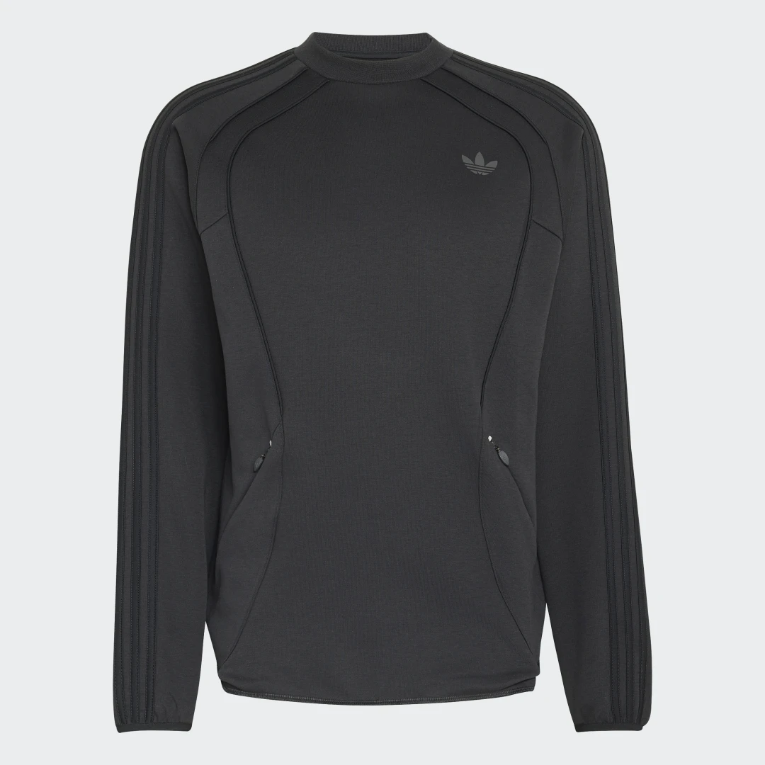 Detalle de Sudadera SPACER TEAMGEIST 26 CUTLINE CREW de Adidas – Negro
