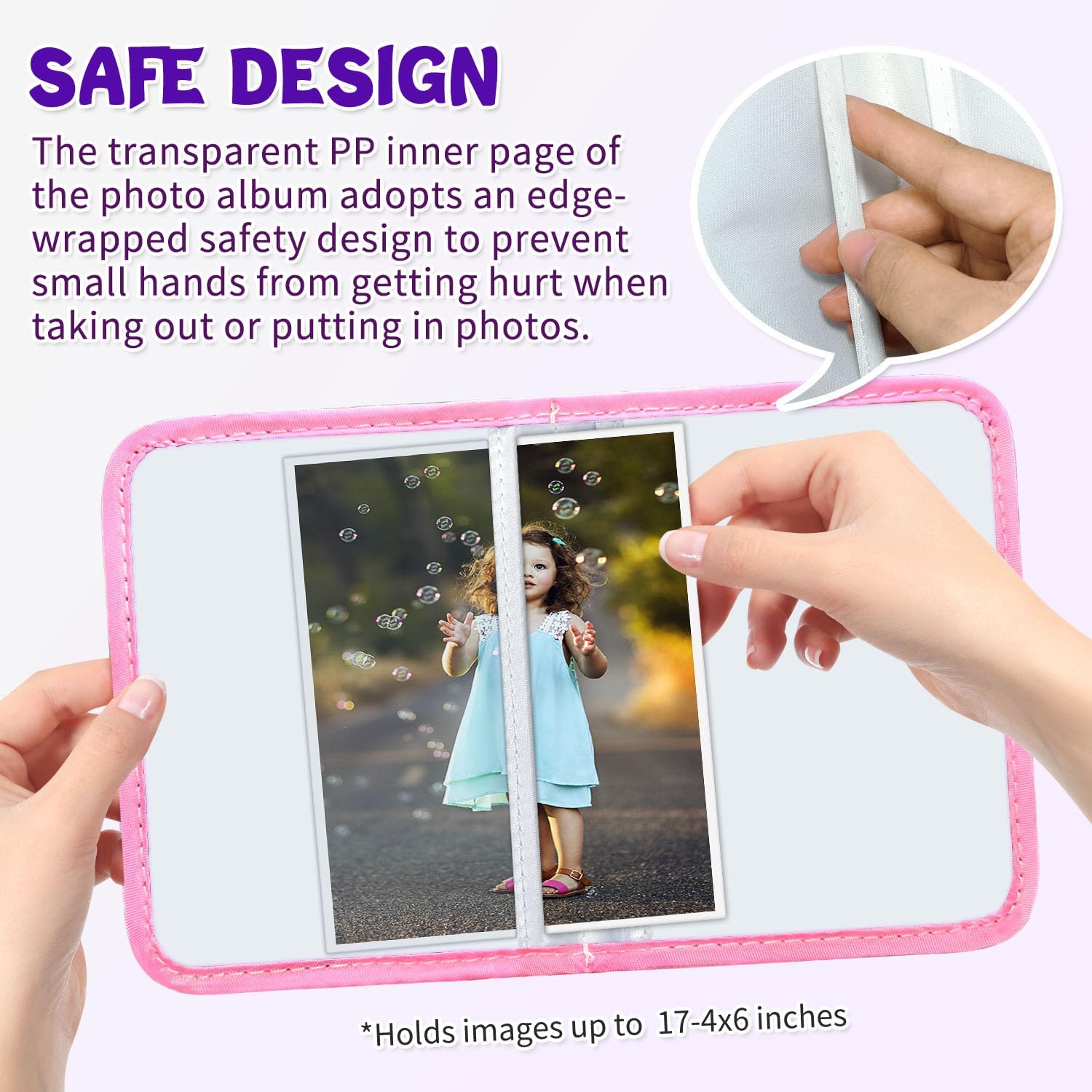 Detalle de ABCKEY Baby Photo Album, 17-Photo Capacity