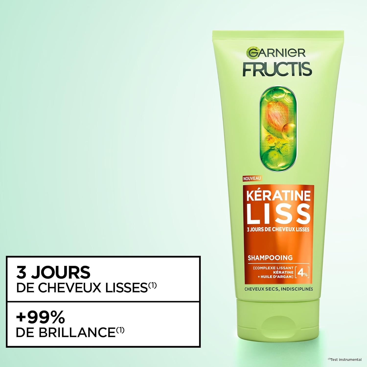 Thumbnail 4 de Garnier Fructis Kératine Liss Routine 3 produits Diamond Liss (shampooing, masque & spray)