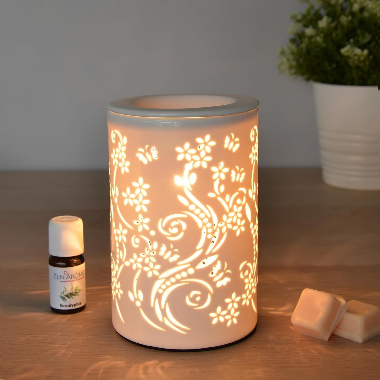 Detalle de ZEN ARÔME Calorya CD1733 – ceramiczny dyfuzor zapachów z funkcją lampki
