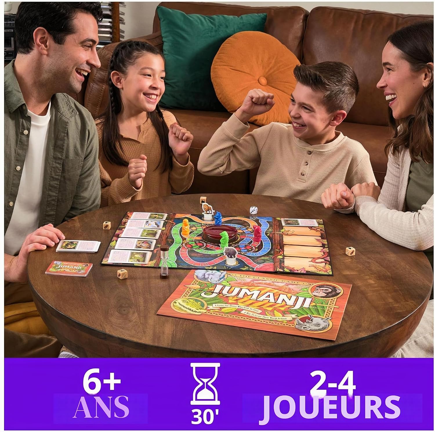 Detalle 2 de Spin Master Games Jumanji-tafelspel voor 2 tot 4 spelers vanaf 8 jaar