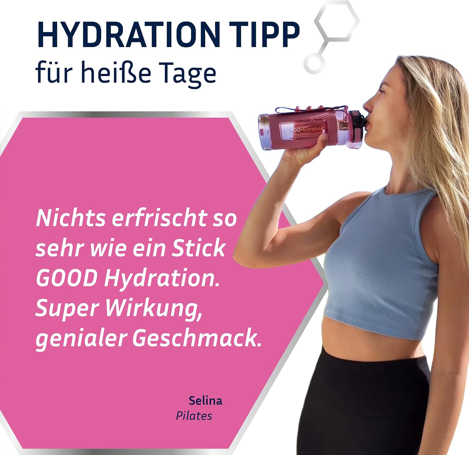 Thumbnail 6 de GOOD Hydration® Rehydration Booster Grapefruit Elektrolyt-Pulver (1.450 mg) ohne Zucker – 24 Sticks
