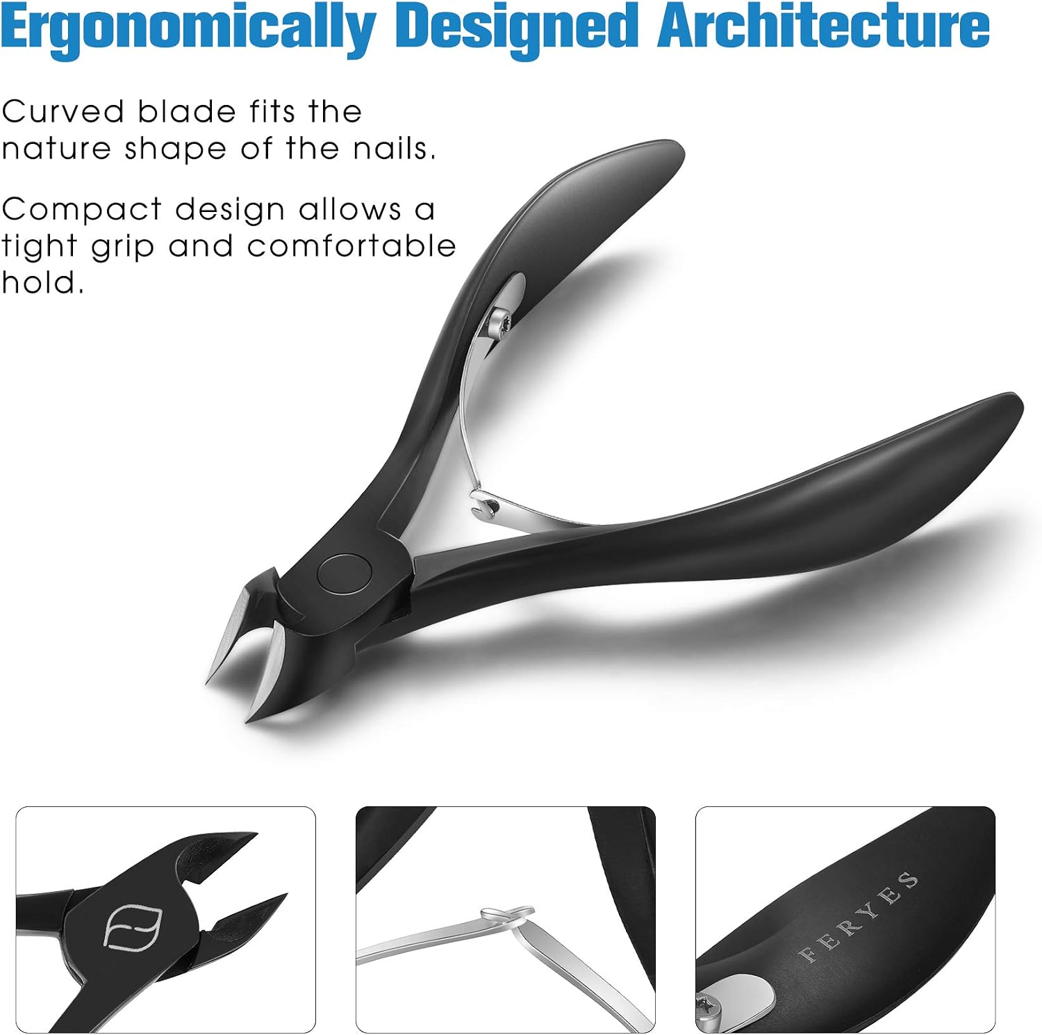 Detalle de FERYES Toenail Clippers, 4R13 Stainless Steel