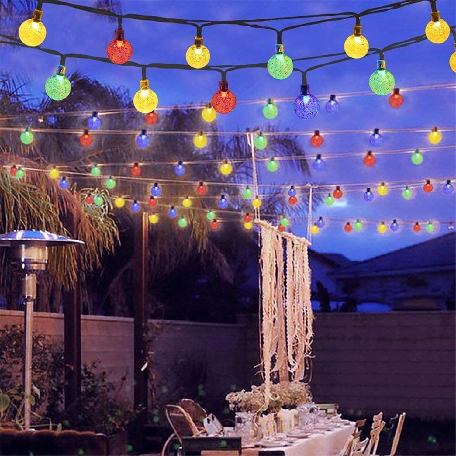 Thumbnail 4 de Moxled Solar Lichterkette Außen 60 LED – 11 m, IP65, 8 Modi bunt