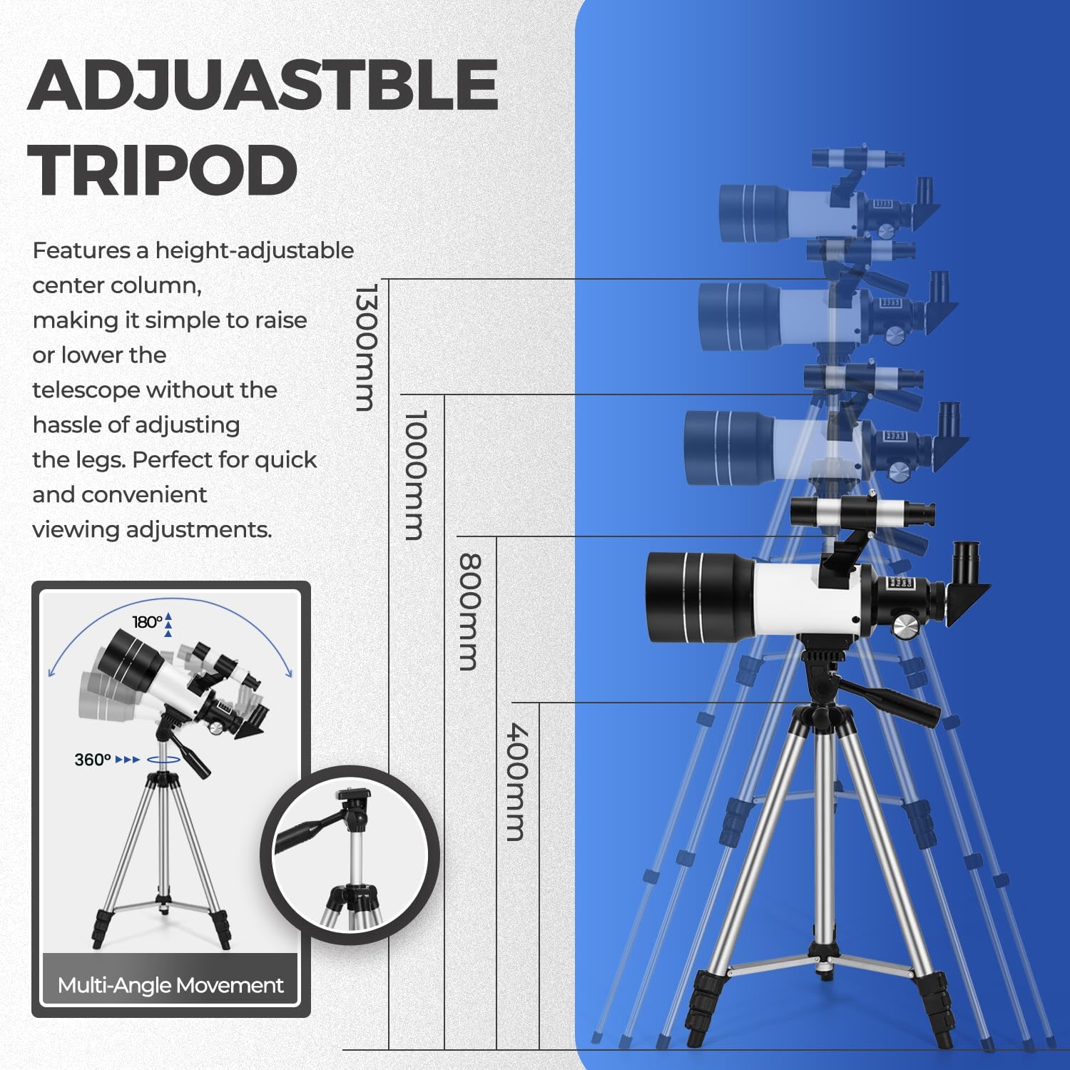 Detalle de ESAKO 70mm beginner telescope with tripod