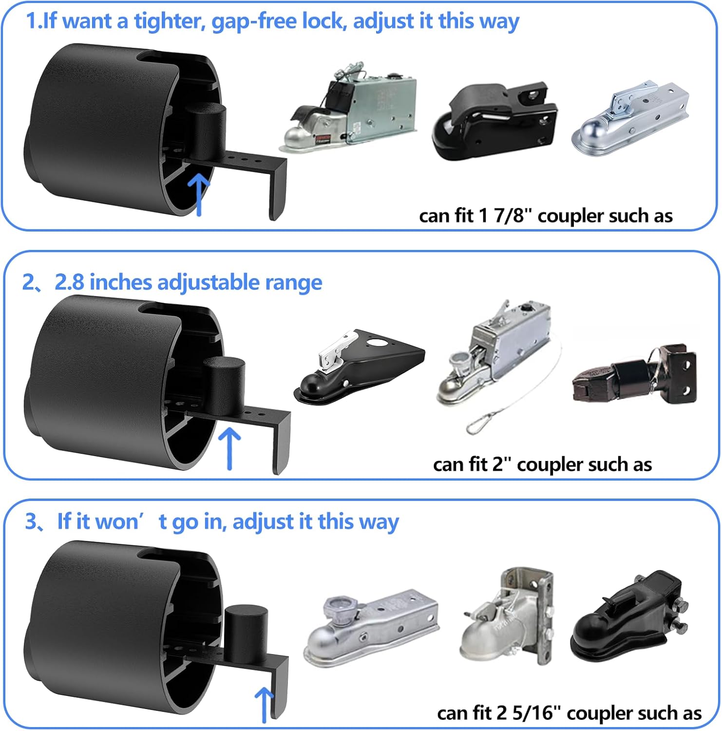 Detalle 2 de Vullteeon Trailer Hitch Lock 2025 for 2 5/16"
