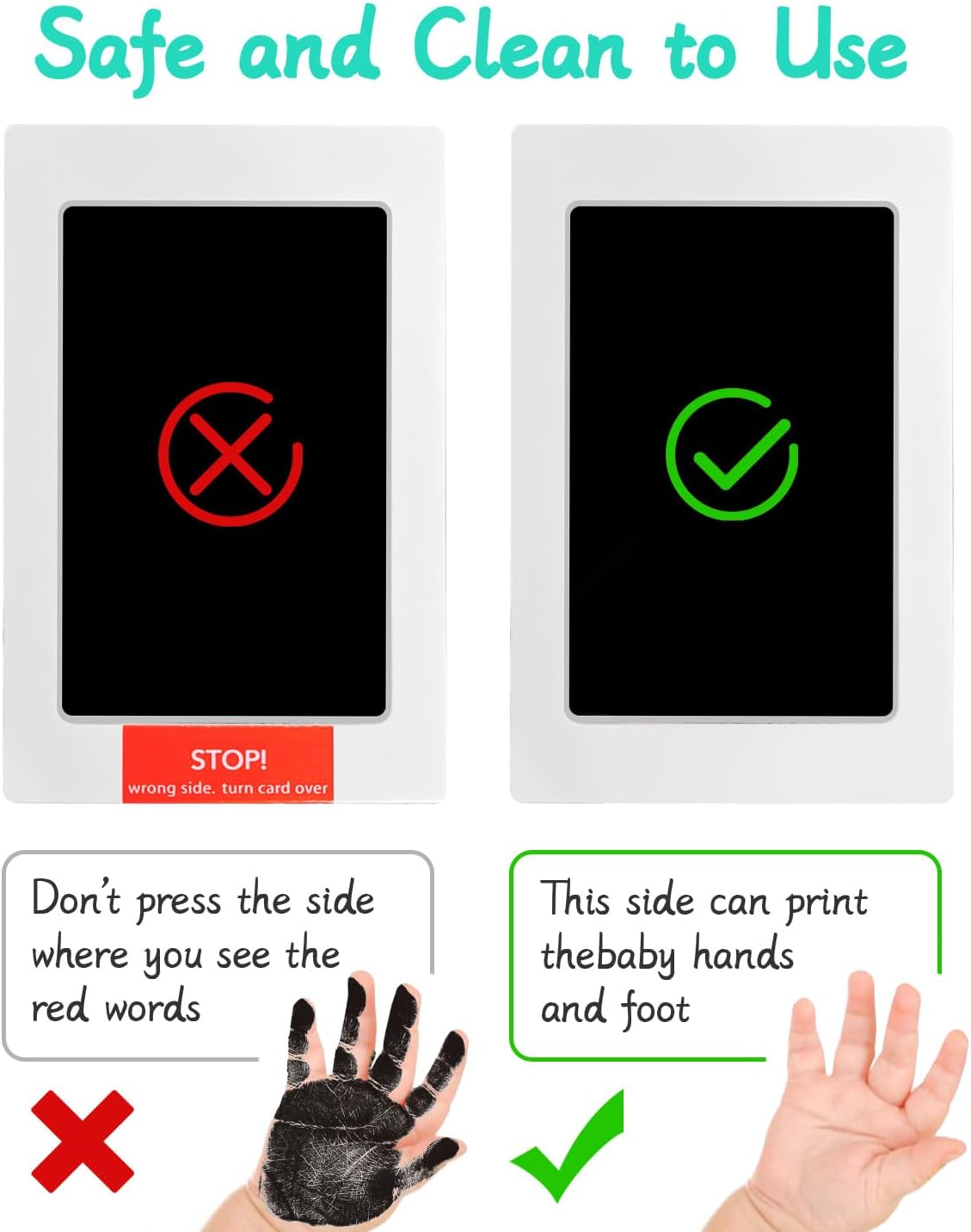 Thumbnail 4 de Baby Footprint Kit 2 Inkless Pads Keepsake