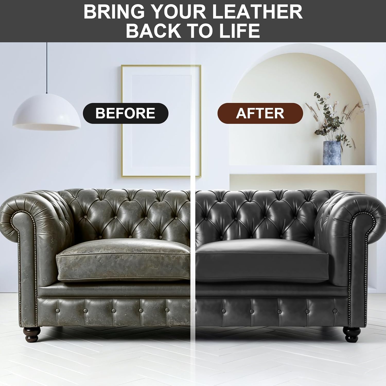 Thumbnail 5 de STARTSO WORLD Leather Recoloring Balm (Dark Gray) — Leather Repair & Color Restorer for Furniture