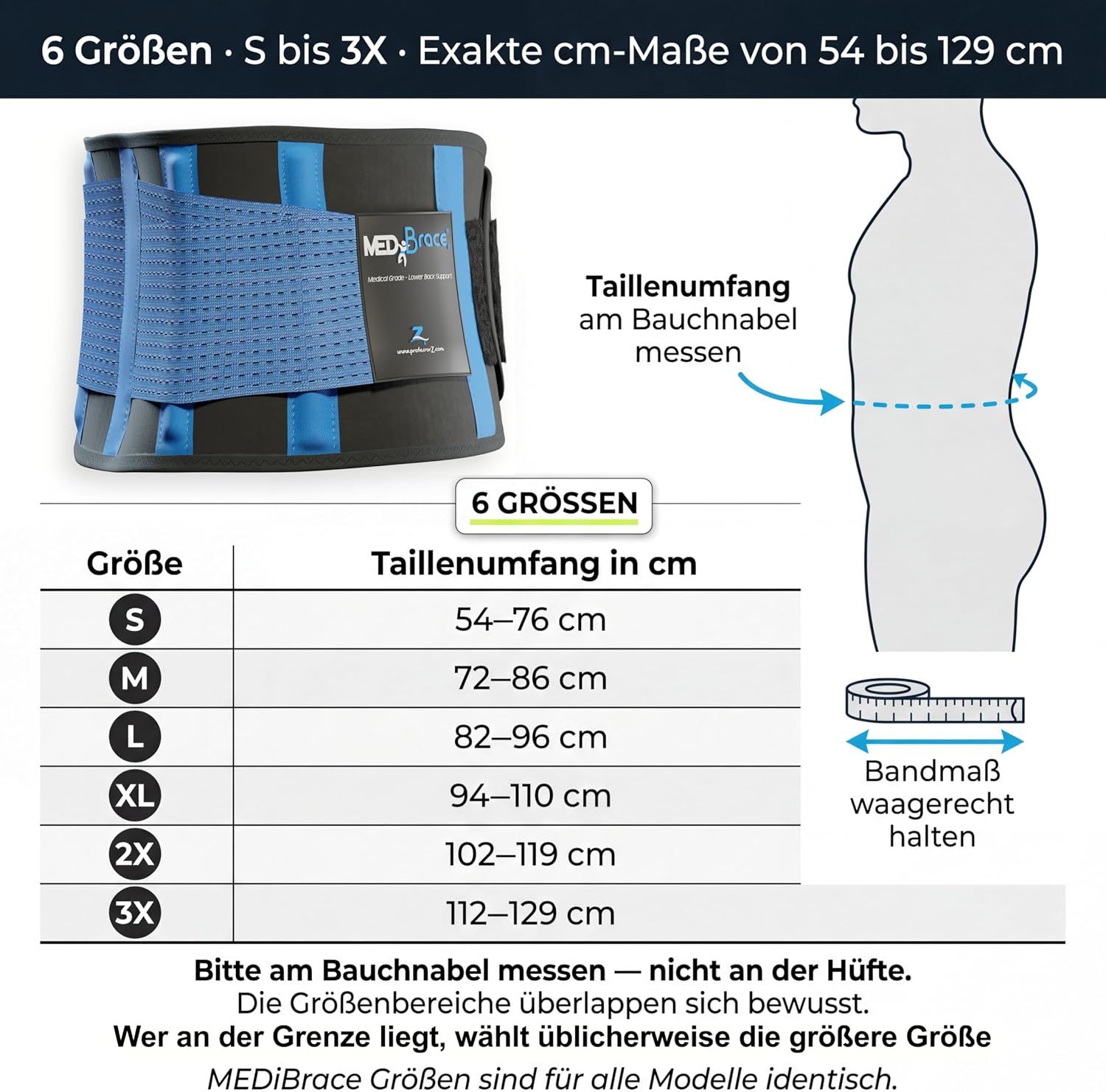 Detalle 2 de ProfessorZ MEDiBrace Rückenbandage mit 2-fach Gurt
