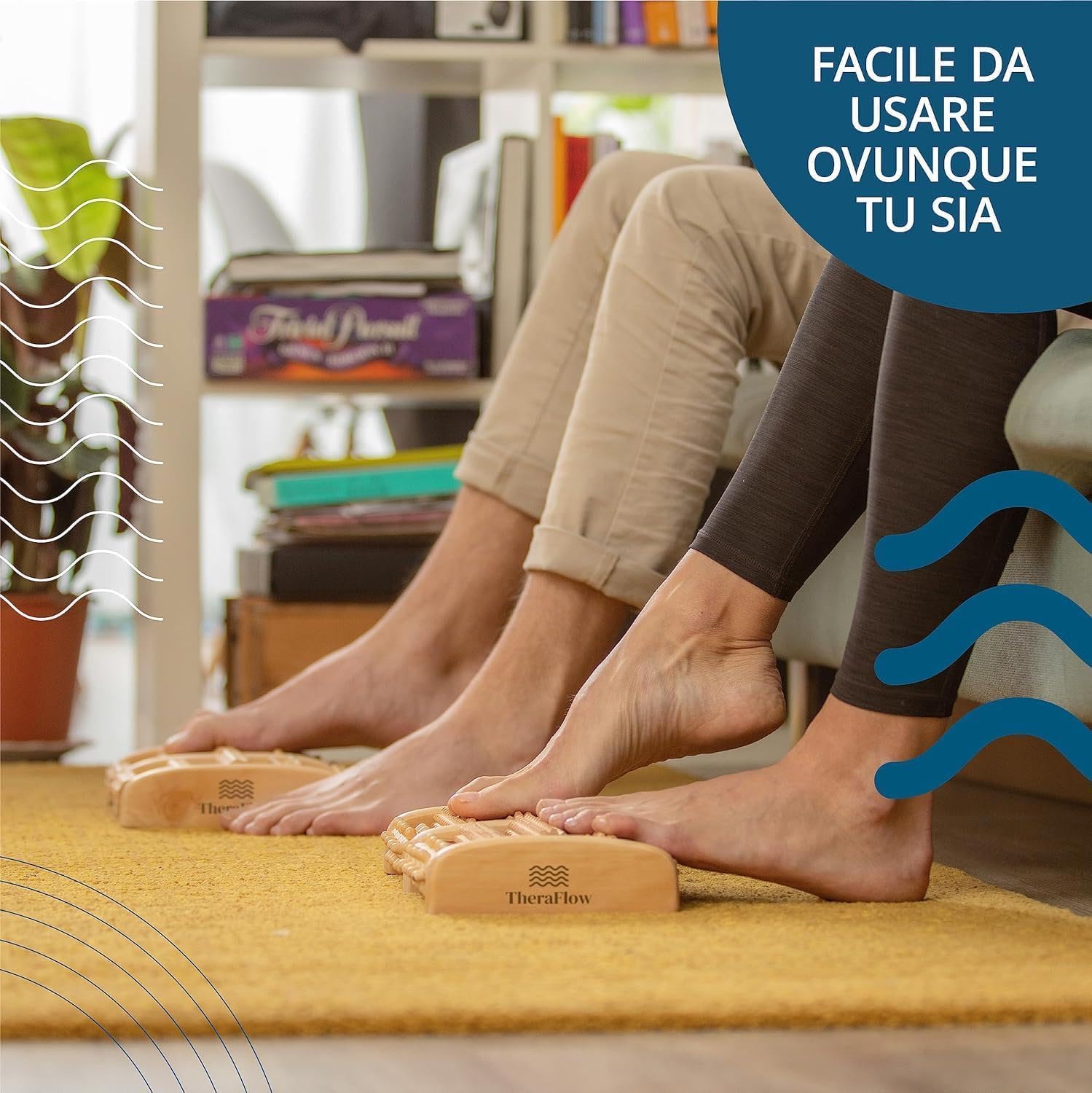 Thumbnail 6 de TheraFlow Massaggiatore Plantare Shiatsu con rulli per fascite plantare e guida di riflessologia