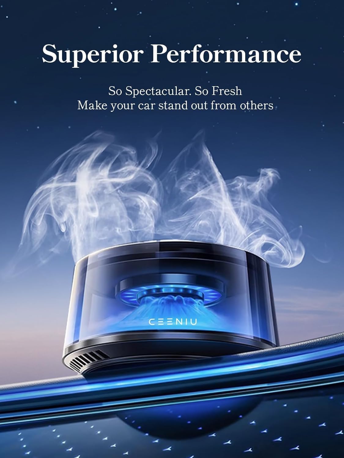 Thumbnail 1 de Ceeniu Smart Car Air Fresheners (2024) – auto on/off car diffuser with adjustable intensity and 2 refills